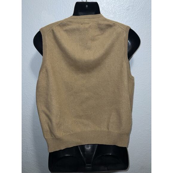 POLO RALPH LAUREN Vest Mens Large Brown Pullover Sweater Casual Preppy Wool - Picture 6 of 7